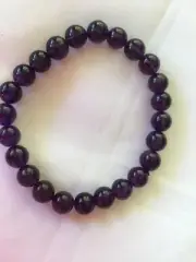 Amethyst Crystal Bead Bracelet Natural Gemstone Healing 6mm beads