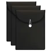 3PK Marbig Top Load A4 File Document Sheet Paper Holder Office Organiser Black