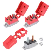 2 Set 12-24V 45A Circuit Breaker with Cover and Screws for Boat Car