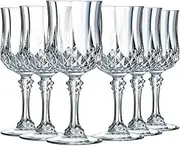 Cristal d'Arques Paris Longchamp - Wine Glass 170 ml - Pack of 6 - Made of Kwarx - Reinforced Packaging - Shine, Transparency and High Resistance