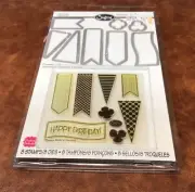 Sizzix Framelits Stamps Banners #2 658696 Happy Birthday Stephanie Barnard