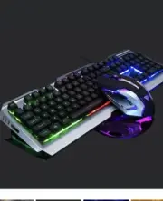 Mechanical Gaming Keyboard And Mouse Set RGB LED Wired USB For PC PS4 Xbox One