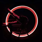 2X LED Dice Red Led Light Tire Wheels Valve Stem Caps Car Truck Bicycle