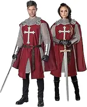 California Costumes Knight's Surcoat Adult Costume (Red), Small/Medium,Burgundy