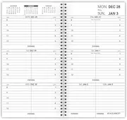 2021 Weekly Appointment Book & Planner Refill for 70-008 by AT-A-GLANCE, 3-1/4" x 6-1/4" (709041021)