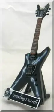 DIMEBAG DARRELL Miniature Guitar Pantera Lightning w/ Guitar Pick