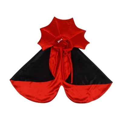 Cute Dog Photo Props Outfit Costume Pet Cape Soft Black for Vampire Cloak
