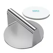 Smash Burger Press Enlarged 6.3inches Hamburger Smasher Tool Stainless Steel ...