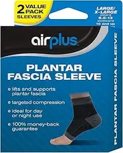 Airplus Plantar Fascia Sleeve Men's Women's Large / Extra Large 2 Sleeves (Pack of 2)