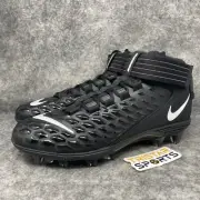 Nike Force Savage Pro 2 Football Cleats Mens 8.5 Black White AH4000-002 Lineman