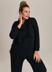 [TS] Taking Shape Natural On The Go Top Size 16 in Black, Viscose - Plus Size Women's Clothing Black