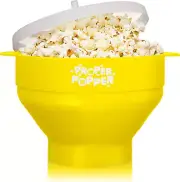 The Original Proper Popper Microwave Popcorn Popper, Silicone Popcorn Maker, Col