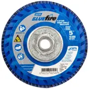 Norton 66623399145 5x5/8-11” BlueFire R884P ZA Type 27 Flap Discs 40 Grit 10 pk