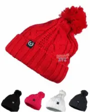 Pom Pom Beanie Knit Slouchy Baggy Winter Warm Hat Ski Cap Skull Fit Man Woman