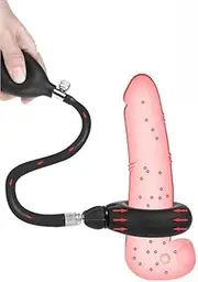 Silicone Inflatable Penis Ring Male Prostate Inflatable Cock Rings Extension Sleeve Silicone Penis Rings Adult Sex Toys