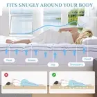 Full 2 Inch Memory Foam Mattress Topper And 2 Inch Down Alternative Cover VA