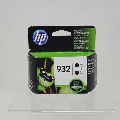 Genuine HP 932 Black 2 pack Inkjet Cartridges - SEALED