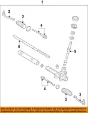 HYUNDAI OEM 15-16 Sonata Steering Gear Linkage-Outer Tie Rod 56825C1090 (for: Hyundai)