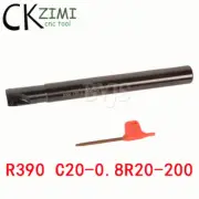 1× R390 C20-0.8R20-200 2 Flute CNC Indexable Milling Cutter Arbor,For R39011T308