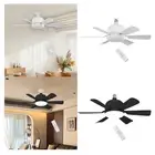 E27 Socket Fan Light with Remote 3 Color Temperature for Living Room Decor