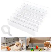 8Pcs Under Couch Blocker Waterproof PVC Under Bed Blocker Translucent Toy teYFe
