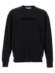 [J.W. Anderson] J. W. Anderson-Logo Embroidery Felpe Nero-Uomo M Black