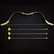22 Inch Kids Bow Traditional Bow Archery and Arrow Toy Set Classical Recurve Bow