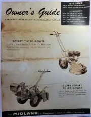 Midland TM-2A TMS-1 Walk-Behind Tractor w/ Implements 251A Owner & Parts Manual