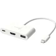 j5create Eco-Friendly 3-Port USB-C Hub White (JCA379EW)