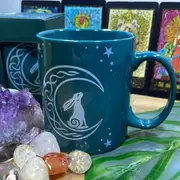 The Moon Gazing Hare Ceramic Mug