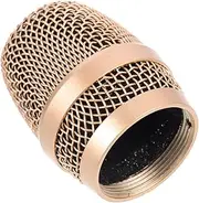 INOOMP Microphone Metal Grille Replacement for Durable Electroplated Mesh Head Elegant Design for Enhanced Audio Experience Mic Accessory