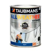 Taubmans 1L Neutral Matt All Weather Exterior Paint