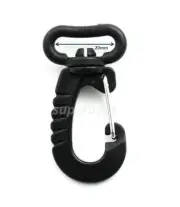 20mm Plastic/Metal Swivel Snap Hook Clip Bag Belt Strap Backpack Cord Buckle BL