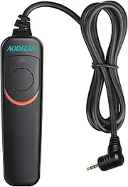 AODELAN C6 Shutter Release Cable for Canon M5, M6 Mark II, EOS R, ROS RP, 200D(SL2), 250D(SL3), 80D, 77D, 800D, Rebel T7/T7i, 750D, 650D; Olympus OM-D E-M1 Mark II; Fujifilm X-E2, X-T1, X-T2, X-Pro2