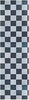 Amooorous Fake Glitter Checkerboard Squares White Navy Blue Decorative Grip Tape for Skateboards Non Slip Longboard Grip Tape Non-Skid Grip Tape Cruiser Board 33×9 Inch