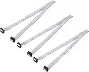 uxcell 3 Pcs IDC Flat Ribbon Cable, 2.54mm Pitch 13mm Width 50cm Long 10 Pin FC to FC Flat Ribbon Connector Jumper Wire for PC, LED Displays