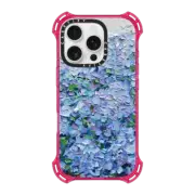 iPhone 16 Pro Bounce Case MagSafe Compatible Nantucket Blue Hydrangeas