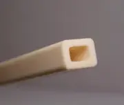 HIGH PURITY ALUMINA 99.7 RECTANGULAR CERAMIC OD 5/8" X 7/16'' ID 1/4 x 3/8''