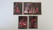 1991 Star Co. Michael Jordan #1 TO 5 BLACK RED Promo Card Set #1 TO 5 MINT RARE