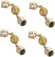 TEHAUX Gold Necklace Extender 4 Pack Magnets Jewelry Magnetic Buckle DIY Charm Clasp Magnetic Small Charm for Jewelry Making