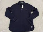 Ralph Lauren Polo Country Pullover Navy Blue Shirt Mens Small NWT $198