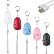 Keychain Personal Self Defense Alarm for All Rechargeable Built-In Flashlight