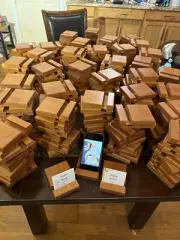 Lot of 120 Wedding Favors. Cell Phone Stands/Reception Table Name Holders