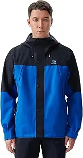 [KAILAS] Men's Colorblock Hardshell Jacket Hooded Waterproof Ultralight 2L FILTER-TEC Rain Jacket for Hiking Travel
