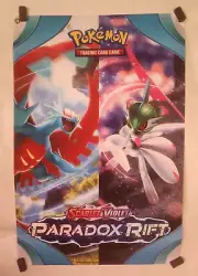 Pokemon TCG - PARADOX RIFT Scarlet & Violet Cloth Banner Poster 24" x 36"