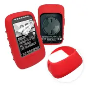 TUFF LUV Silicone Gel Skin Case Cover Protection for Wahoo Elemnt Bolt - Red
