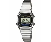 Casio Iconic Mini Steel Grey LA670WEA-1EF Black Dial Silver Stainless Steel Unisex Watch