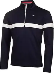 [Calvin Klein] Mens Scale CK Insul-Lite 1/2 Zip Golf Sweater