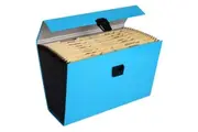 FM Vivid Foolscap Expanding File - 19 Pocket Ice Blue