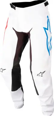 Alpinestars Racer Squad Motocross Pants, white-red, Size 30 for Men White Red